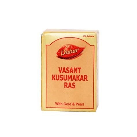 Dabur Vasant Kusumakar Ras With Gold And Pearl 100 Tablets Distacart Reviews On Judgeme