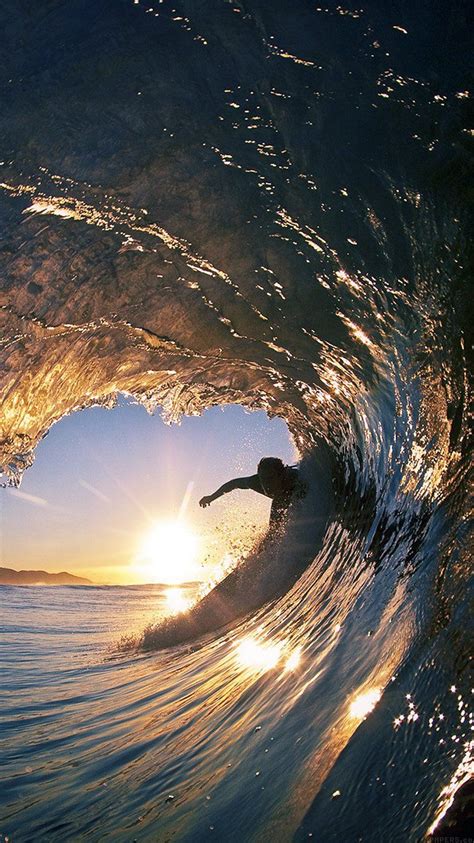 Surf Wave Sea Nature Sunshine Wallpaper Hd Iphone Surfing Surfing