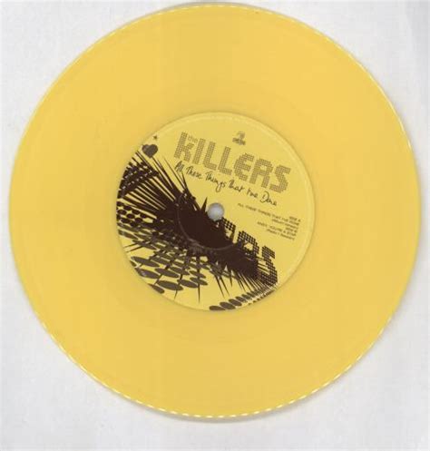 The Killers All These Things That Ive Done Yellow Vinyl Poster Uk