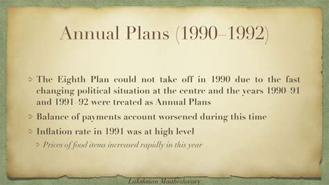 Annual Plans 19901992 By Lakshman Maaheshwary Youtube