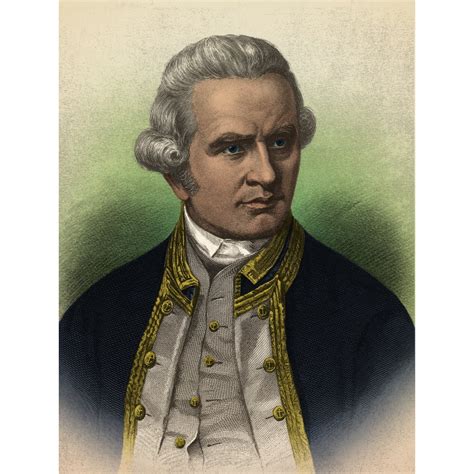 Captain James Cook English Explorer Stretched Canvas Science Source