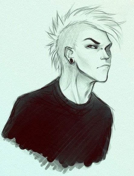 Guy With Mohawk Boy Hair Drawing Art Reference Photos