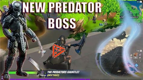 New Boss The Predator Has Arrived In Fortnite Hidden Predator Skin Challenges Season 5