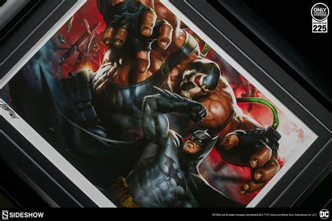 Dc Comics Batman Vs Bane Premium Art Print By Sideshow Colle Sideshow