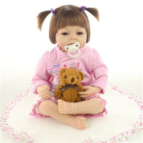 Handmade 22inches 55cm Npk Soft Silicone Lifelike Baby Reborn Doll Toys