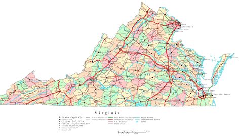 Printable Map Of Virginia That Are Critical Roy Blog