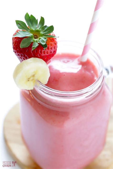 Strawberry Banana Smoothie Recipe Gimme Some Oven