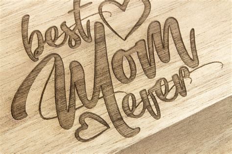 Board Best Mom Ever Engraving Mom T Birthday Holiday Etsy