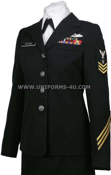 Us Navy Female Officercpo Service Dress Blue Coat