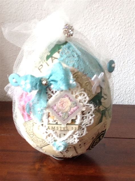 Shabby Chic Easter Egg By Sab Creations Shabby Chic