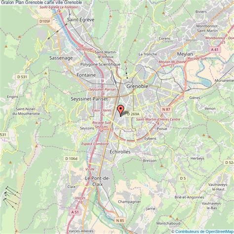 Plan De Grenoble Voyage Carte Plan