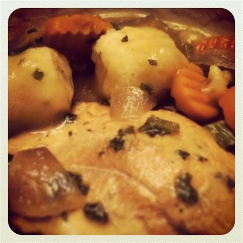 Drop by spoonfuls into stew. Gluten Free Crock Pot Chicken and Dumplings featuring @Betty Crocker gluten free bisquick # ...