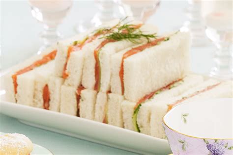 Smoked Salmon And Cucumber Finger Sandwiches Recipe Tea Recipes