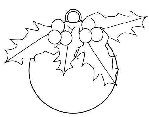 Coloriage de boules de noel gratuit à colorier