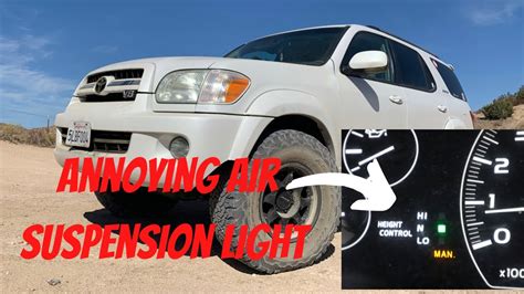 How To Get Rid Of Air Suspension Blinking Light Toyota Sequoia Youtube