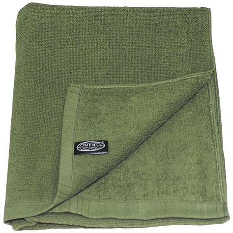Mfh 110x50cm Terry Cloth Towel Od Green