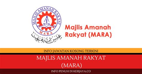 Majlis amanah rakyat mara is one of the clipart about null. Jawatan Kosong Terkini Majlis Amanah Rakyat (MARA ...