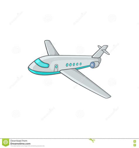 Passenger Airliner Silhouette Flat Vector Illustration Isolated On