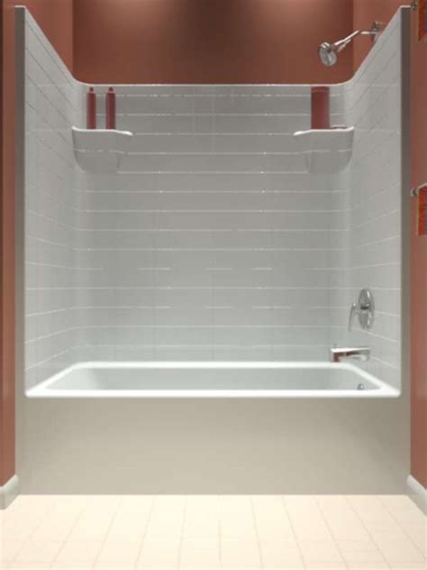 Your home improvements refference | one piece bathtub surround unit. 60"W One Piece Tub Shower Combo | Bathroom tub shower ...