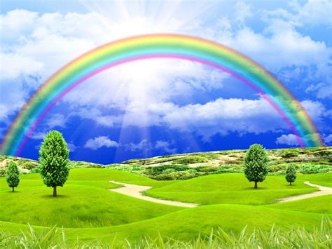 Compartir 153 Imagem Blue Sky Rainbow Background Thcshoanghoatham