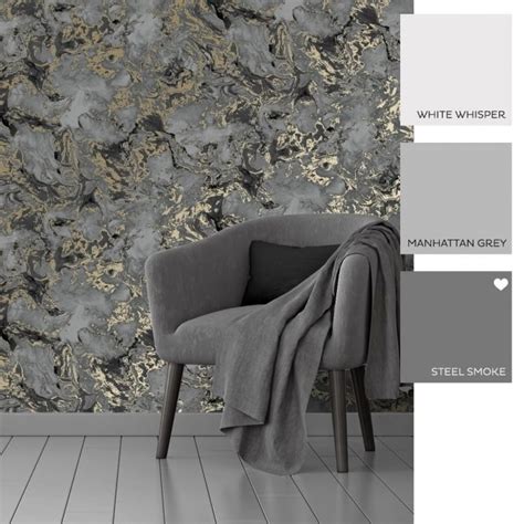 Liquid Marble Wallpaper Charcoal Gold In 2020 Charcoal