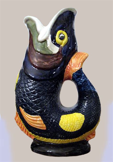 This gurgle jug was designed and the iconic fish gluggle jug by wade pottery has a rich history, dating back to the 19th century. Gurgle or Glug Fish Jugs | Torquay Pottery Collectors Society