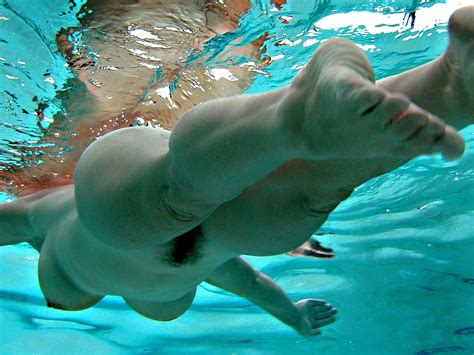 Hairy Naked Underwater
