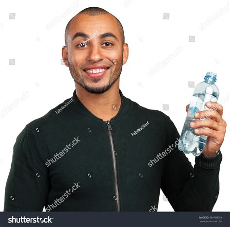 Young Cool Black Man Drinking Water Stock Photo 464499089 Shutterstock