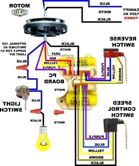 4 Wire Ceiling Fan Switch Wiring Diagram