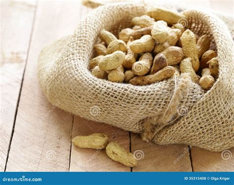 Peanuts Nuts In A Bag Stock Photo Image Of Brown Closeup 35315408