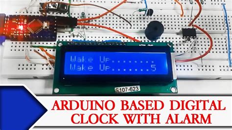 Arduino Based Digital Clock With Alarm Using 1602 Lcd 4 Steps Images