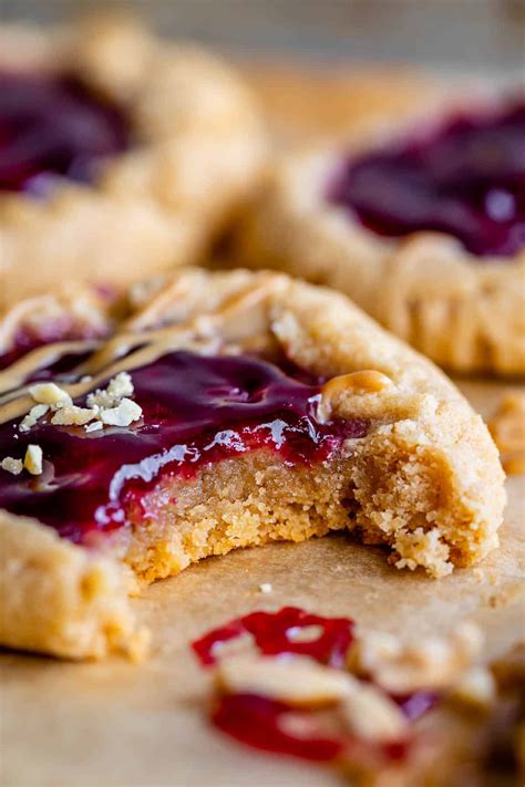 Peanut Butter And Jelly Cookies The Food Charlatan