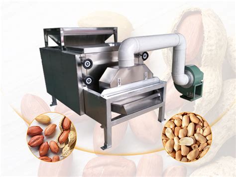 Peanut Peeling And Half Cutting Machine Dry Groundnut Peeler