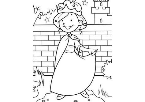 Kleurplaat Prinses kasteeltuin Kleurplaten, Prinsessen, Prinses