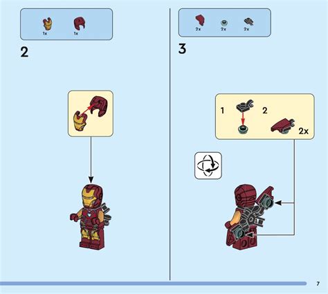 Lego 76216 Iron Man Armory Instructions Marvel Super Heroes
