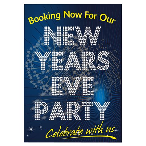 New Years Eve Party Bookings Now Being Taken Waterproof Poster