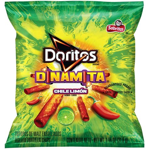 Doritos Dinamita Chile Limon Rolled Tortilla Chips 1125 Oz Bag