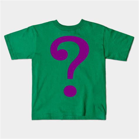 Riddle Me This The Riddler Kids T Shirt Teepublic
