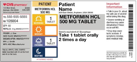 Rx Label Template Otc Drug Facts Label Fda Tranquillina Bergamaschi