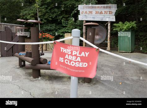 One Of Many Areas Closed At Dollywood Amusement Park As It Is Open To