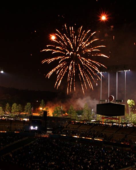 Dodger Stadium Friday Night Fireworks Show Derral Chen Flickr