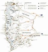 Los Glaciares National Park Map Pictures