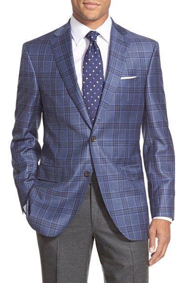 Find out what to look for when shopping for an winter overcoat for men. David Donahue 'Connor' Classic Fit Plaid Wool Sport Coat ...