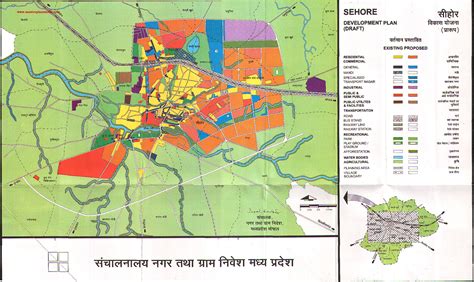 Sehore Master Development Plan Map Draft Master Plans India