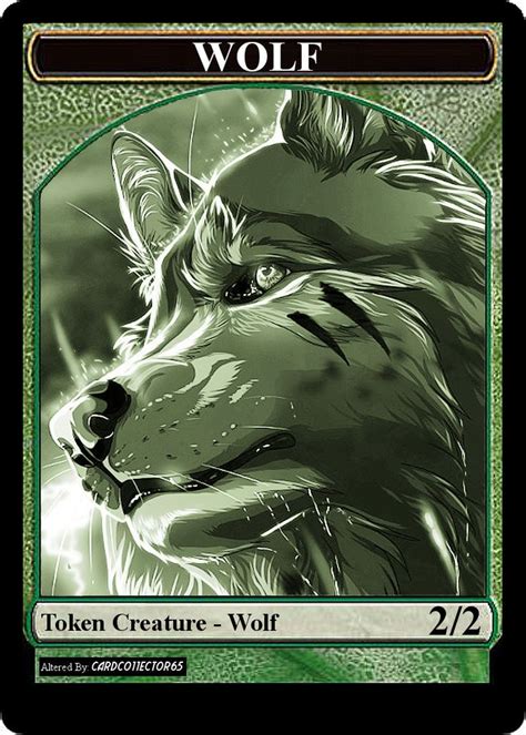 Wolf Anime Mtg Token Magic Art Magic Cards Magic The Gathering