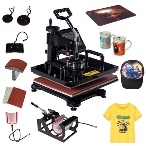6in1 Multifunctional Sublimation Machine Heatpress Machine For T Shirts