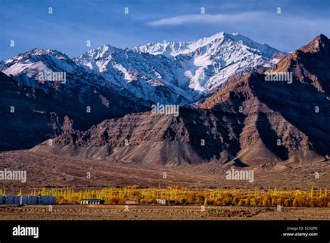 Ladakh Countour Leh Jammu Kashmir India Stock Photo Alamy
