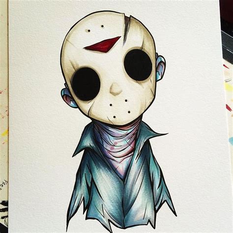 When i first started practicing to get better at drawing, one of my favorite subjects to draw were animals. An older sketch of Jason Voorhees. #jason #jasonvoorhees # ...