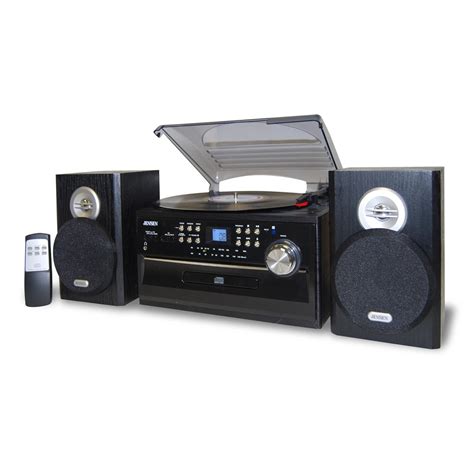 Jensen 3 Speed Stereo Turntable With Cd System Cassette And Amfm