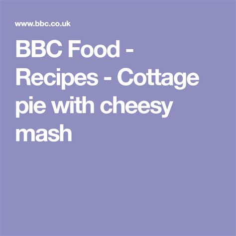 I used to help in our family restaurant, and i love good food. The Hairy Bikers' cottage pie recipe | Recipe | Cottage ...